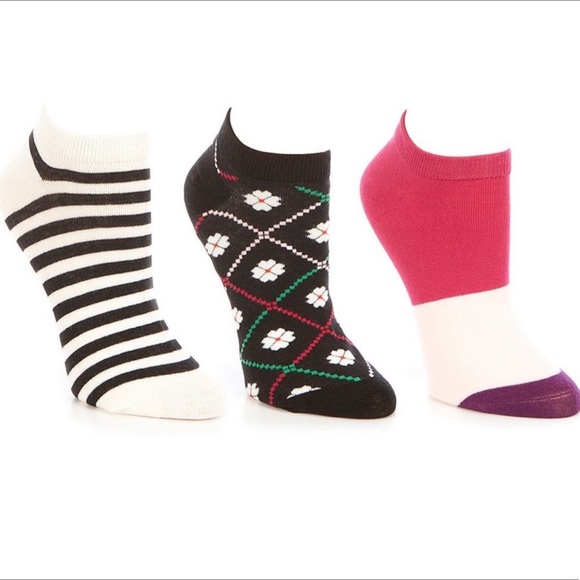 kate spade Accessories - Kate Spade No Show Spade Flower Socks 3 Pack